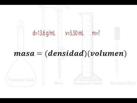 Video: Cómo Encontrar Masa Conociendo La Densidad