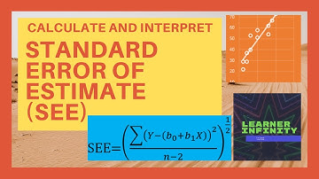 Calculate and Interpret Standard Error of Estimate