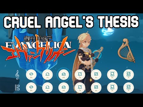 Cruel Angel's Thesis - Neon Genesis Evangelion | Easy Genshin Lyre Cover