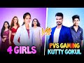  kutty gokul x pvs vs 4 pro girls called me noob clash squad tricks in tamil  free fire india