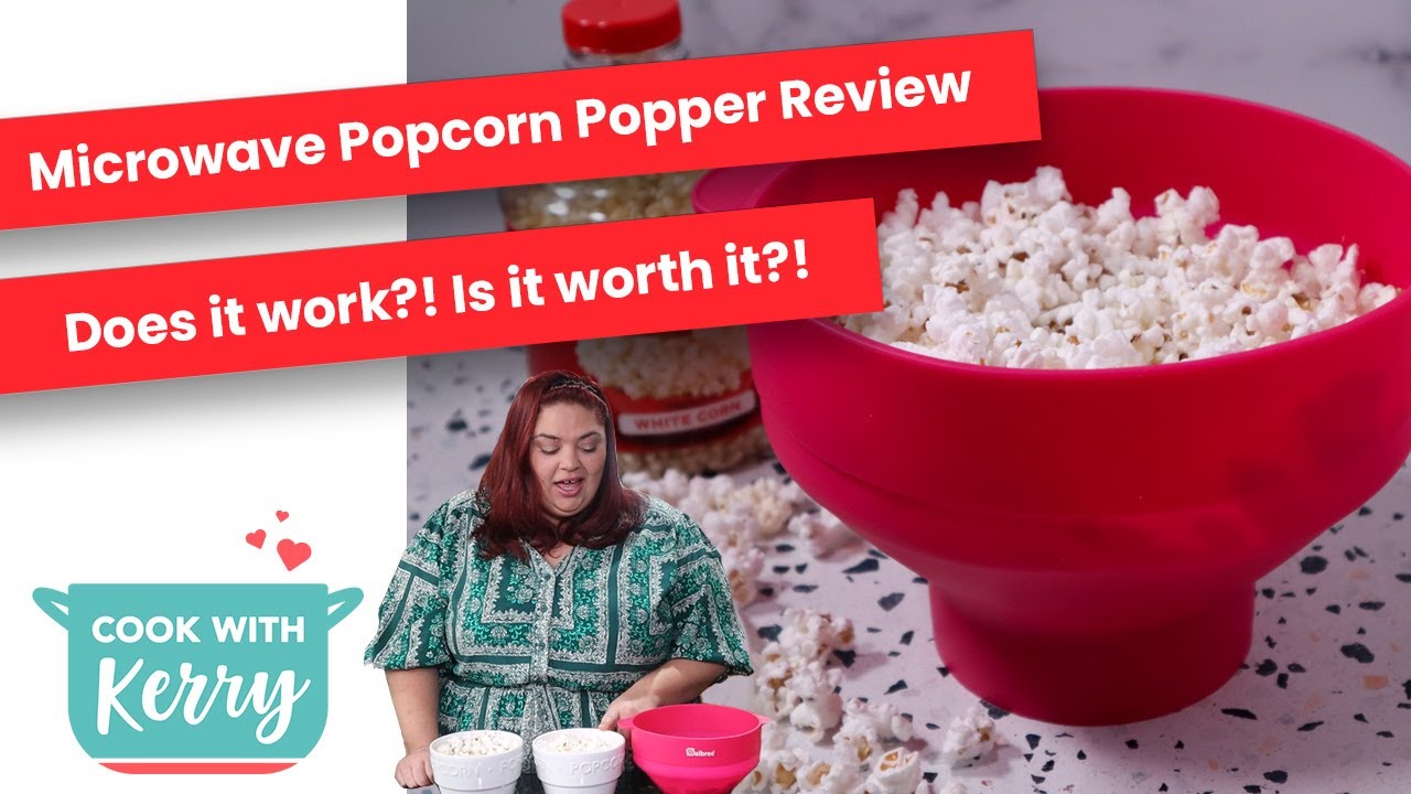 The Original Salbree Microwave Popcorn Popper Machine, Silicone Popcor 