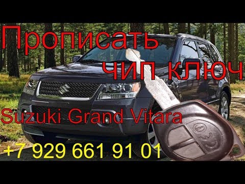 Прописать чип ключ Suzuki Grand Vitara 2008 г.в.,полная потеря ключей, изготовление ключей по замку