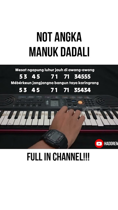 MUDAH !!! | PIANO/NIKA LAGU MANUK DADALI