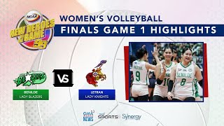 NCAA Women’s Volleyball Benilde vs. Letran (Finals Game 1 Highlights) | NCAA Season 99