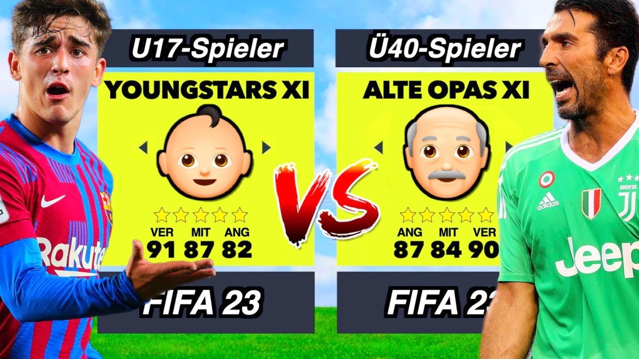 Youngstars vs. alte Opas in FIFA 23! 👀