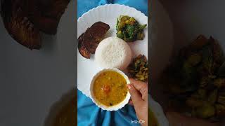 Bengali veg lunch thali shorts youtube shorts putuler pakshala n bhromon