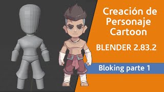 BLENDER 2.83.2 blocking personaje cartoon parte 1