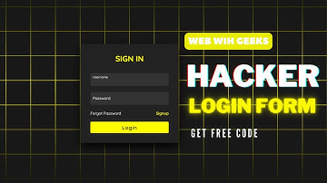 Animated Hacker Login Form Using HTML & CSS #coding #tech #codetutorial  #webdevelopment #trending