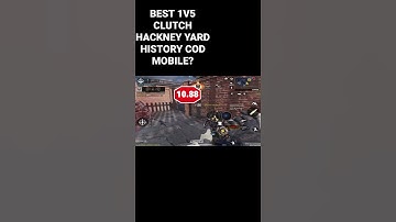 BEST CLUTCH  1V5 HACKNEY YARD HISTORY COD MOBILE?      #shorts  #callofdutymobile #codm #codmobile