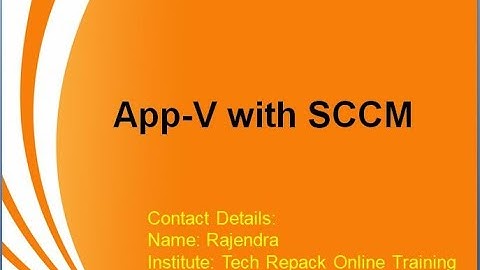 App-V with SCCM 2012