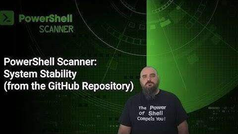 The PowerShell Scanner in PDQ Inventory: System Stability (from the GitHub Repository)