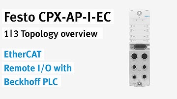 CPX-AP-I-EC EtherCAT Remote I/O with Beckhoff PLC | 1/3 Topology Overview.