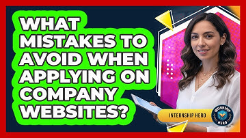 What Mistakes To Avoid When Applying On Company Websites?