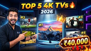 Best 4K Smart TV Under ₹40000 in India 2026 | Top 5 Budget TV Buying Guide
