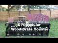 DIY Wood Crate Counter for Craft Shows DIY Wood Crate Counter for Craft Shows