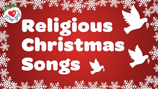 Religious Christmas Songs and Hymns Playlist with Lyrics 90 Minutes ✝