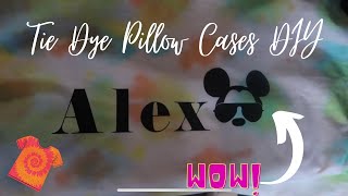 Making Tie Dye Pillow Cases
