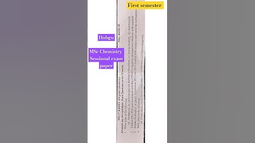 Hnb Garhwal University sessional Organic chemistry paper #hnb #organic #chemistry