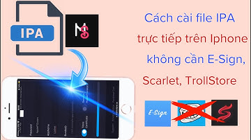 Cách cài file ipa trực tiếp trên iphone không cần esign, scarlet, trollstore @hadu75tv