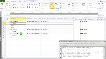 How to create WBS in Microsoft Project 2010