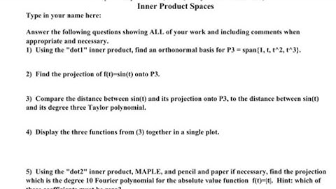 INNER PRODUCT SPACE AND MEASURE THEORY ( MDU , previous year question papers)