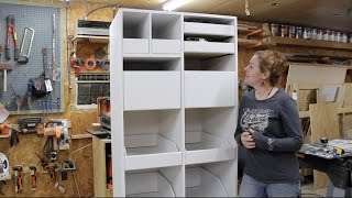 Building a Freestanding Pantry with Pull Out Drawers