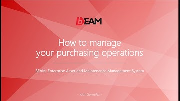 BEAM: Managing Spare-Part Purchase Operations