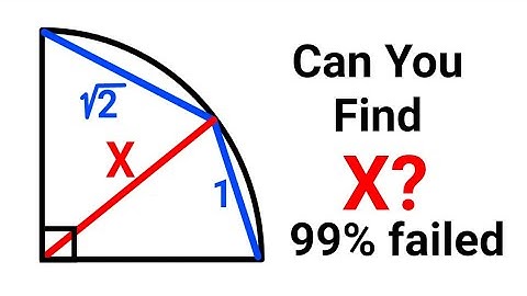 Can You Find The Value Of X? ( Quarter Circle) #geometry #mathematics #maths