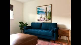 Lifestyle Solutions Lexington Sofa in Navy Blue