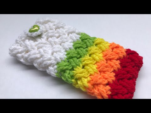 HOW TO CROCHET MOBILE PHONE COVER || SIMPLE DESIGN. 