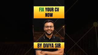 Your MBA Starts With Your CV. Most Students Realize This Too Late | Divya Sir Rodha