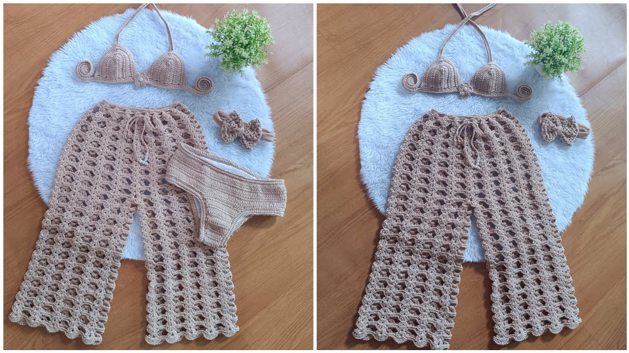 Conjunto de crochê infantil