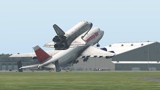 Boeing 747 Accidentally Drop The Space Shuttle While Taking Off