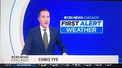 WBBM CBS News Chicago at 5:30pm Sunday open December 7, 2025