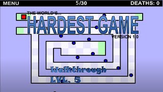 The World's Hardest Game - Walkthrough Level 5 screenshot 5