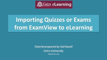 Membuat dan mengimpor kuis atau ujian dari ExamView ke Platform Perangkat Lunak eLearning / Moodle™