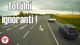 Totálně ignorují kamiony, vážná nehoda na okruhu, vychcánci v osobácích - Dashcam kompilace #134