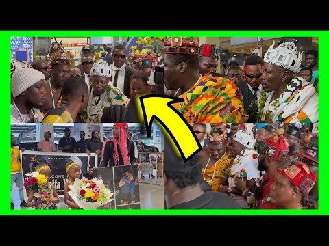 Shatta wale gets historic welcome at Kotoka international airport after performance with Vybz Kartel