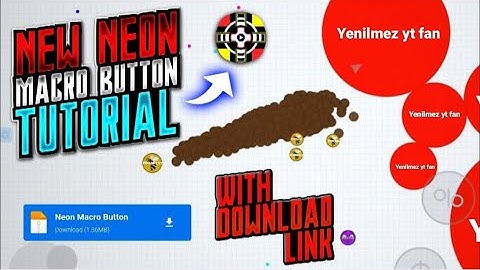 *TUTORİAL* AGARİO NEW NEON MACRO BUTTON FAST MACRO *NO ROOT*