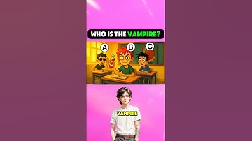 WHO IS THE VAMPIRE ? #riddlechallenge #riddleoftheday #brainteasers #enigma #shorts
