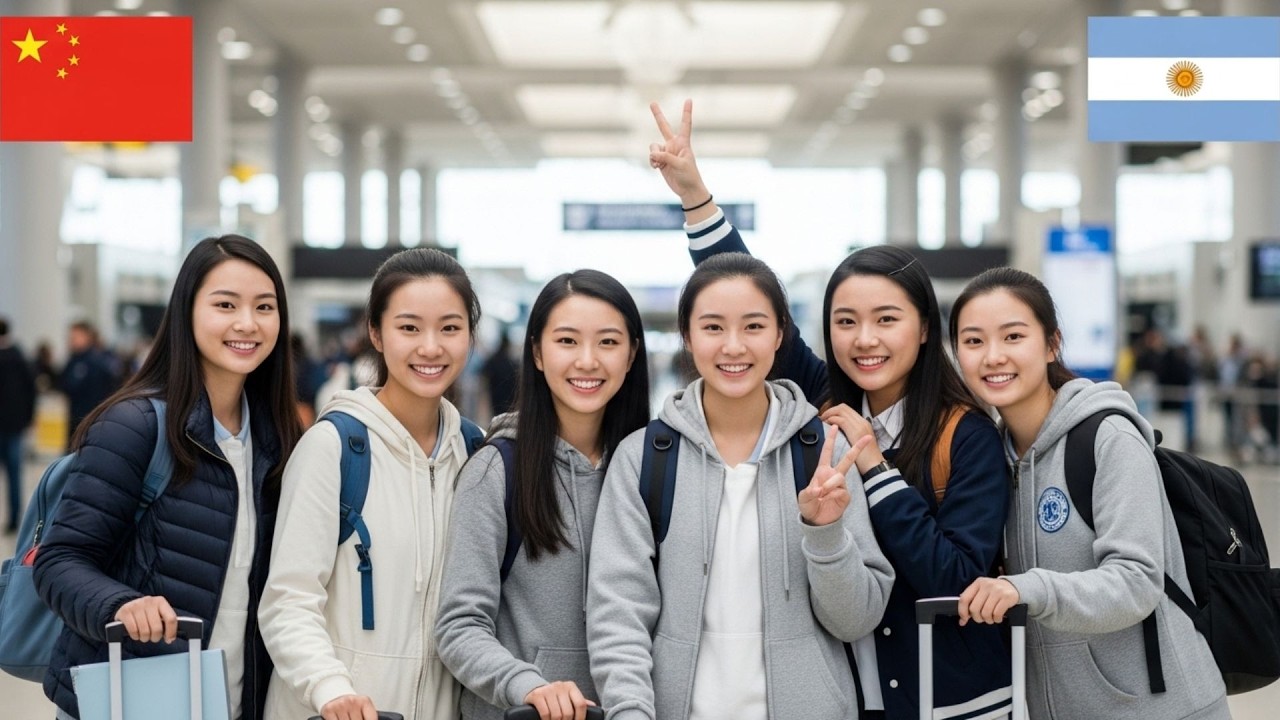 Estudiante de Shanghái llega a Ezeiza y queda impactada por la bondad argentina
