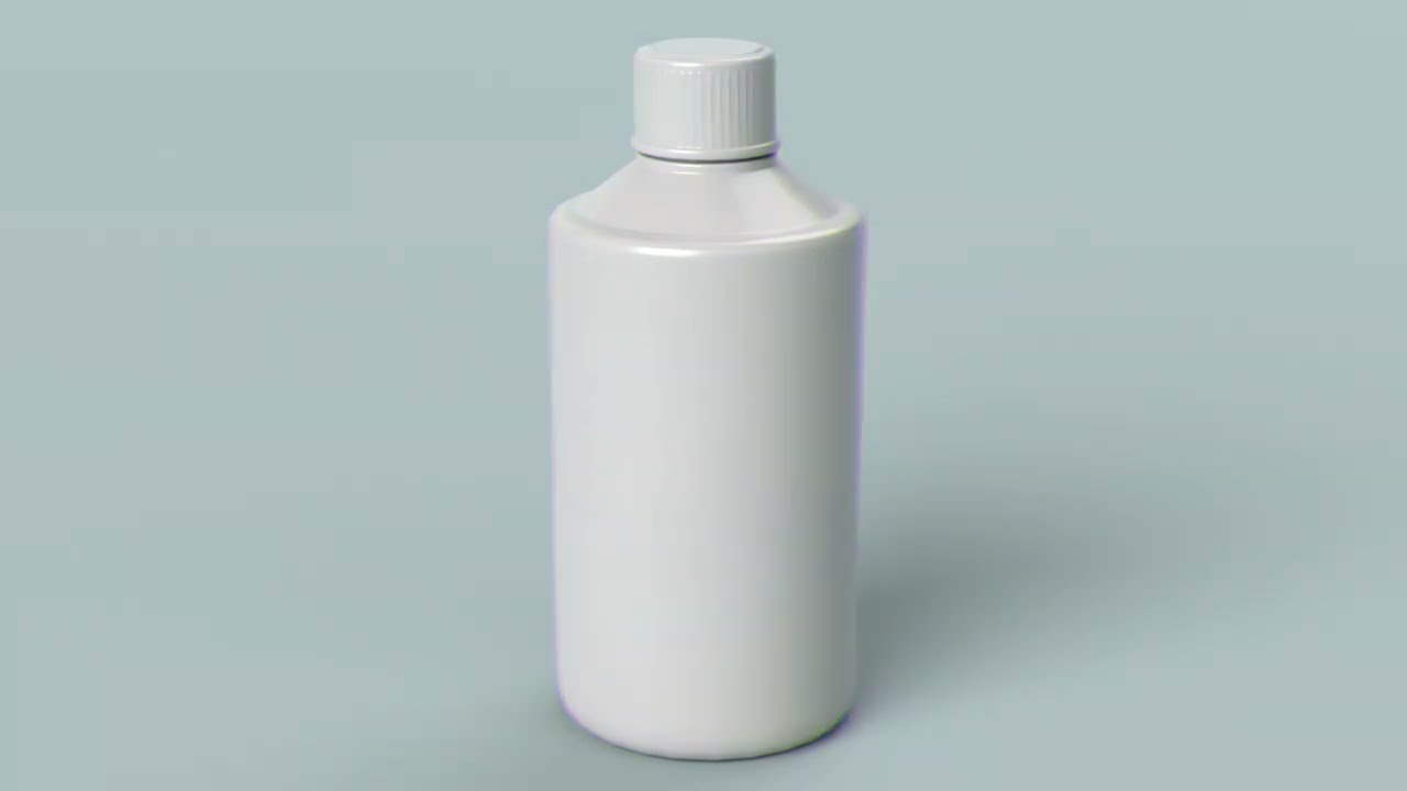 Plastic Bottle V2 - Low-poly 3D model - 360°