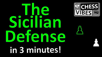 Beginner friendly overview of the Sicilian Defense in 3 minutes!