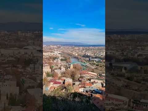 Над городом Тбилиси 💙 #shorts #грузия #вдохновение #прекрасное  #mood #georgia #красота