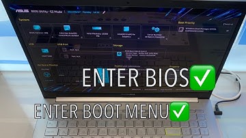 ASUS VivoBook 15 OLED K553EA ~ How To Enter Bios Configuration Settings (UEFI) & Boot Menu (USB)