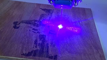 Delta X - Laser Engraving To Draw Pictures