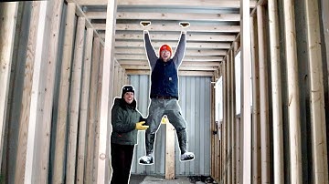 Issues with the Window Install in our OFF-GRID Shipping Container Cabin & Installing Roof Rafters