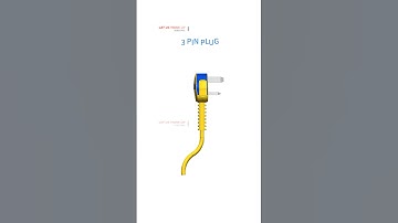 3 pin plug #cad #3ddesign #3d #design #solidworks #3dmodeling #solidworks3d #shorts