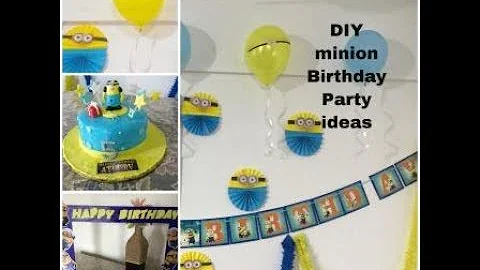 DIY Minion Birthday party decoration ideas