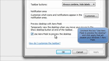 HOW TO ENABLE OR DISABLE WINDOWS 7 AERO PEEK